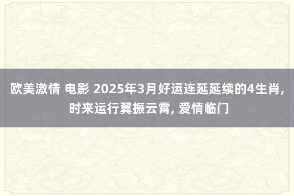 欧美激情 电影 2025年3月好运连延延续的4生肖, 时来运行翼振云霄, 爱情临门