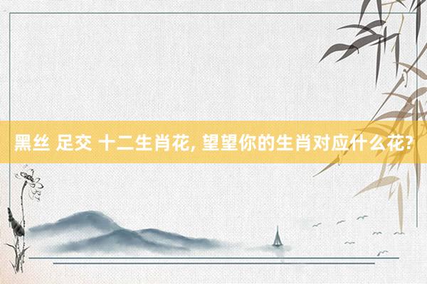 黑丝 足交 十二生肖花, 望望你的生肖对应什么花?