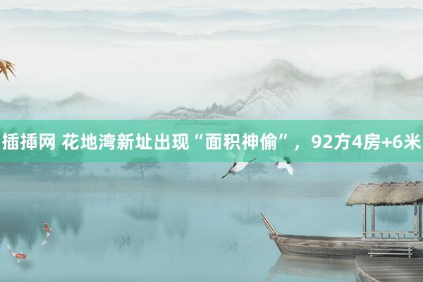 插揷网 花地湾新址出现“面积神偷”，92方4房+6米
