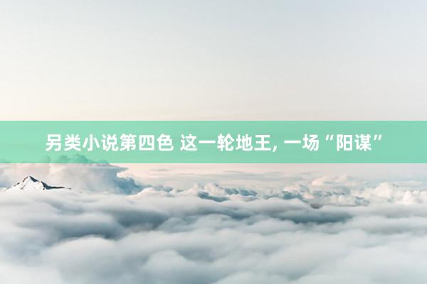 另类小说第四色 这一轮地王, 一场“阳谋”