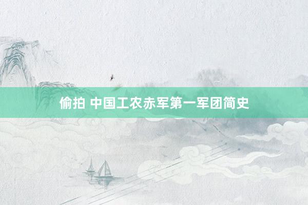 偷拍 中国工农赤军第一军团简史